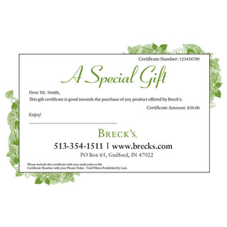 E Gift Certificates