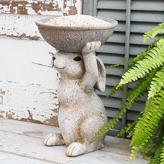 Uplifting Bunny Birdfeeder