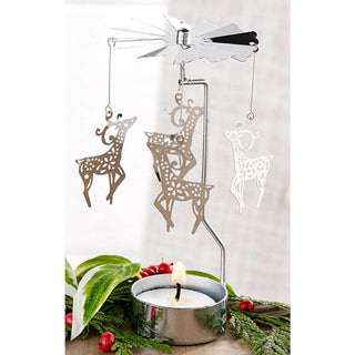 Candle Carousels Angel Snowflake Reindeer