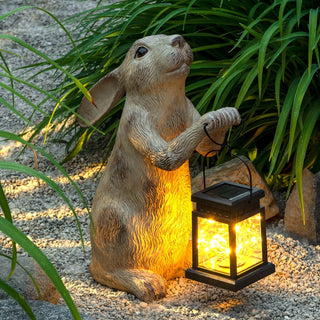 Rabbit With Solar Lantern