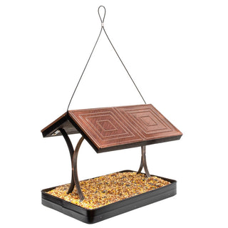 Vintage Metal Fly Thru Bird Feeder